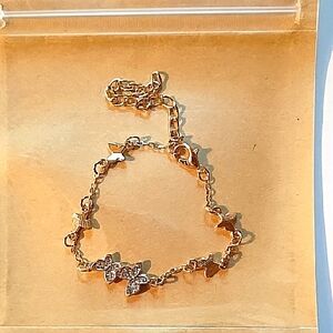 NWOT C&C Elegant Gold Butterfly Bracelet.